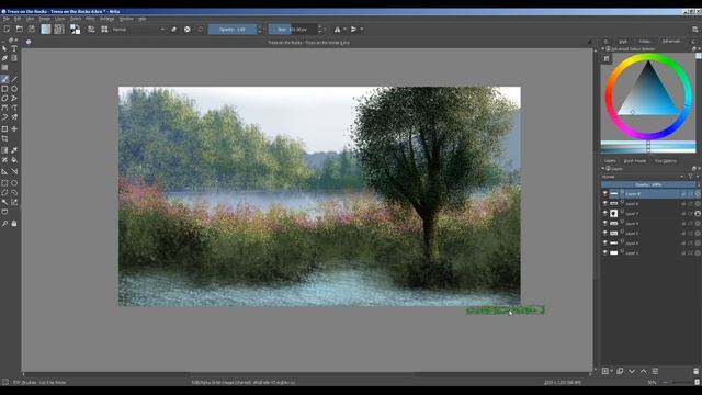 Krita - How to use the "Let it be Water" Brush смотреть онлайн