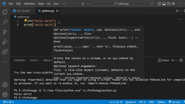 #02 python tutorial for beginners | print function in python | смотреть онлайн