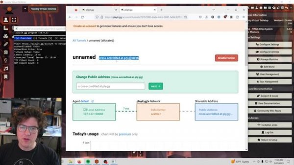 Make Foundry VTT public without port forwarding, playit.gg