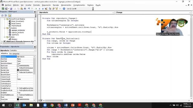 Selecciona la clave en el combobox y aparecen datos en los cuadros de texto VBA Excel. Capítulo8. смотреть онлайн
