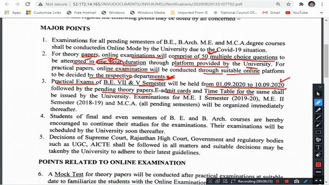 JNVU JODHPUR | Practcal & Sessional Exam 2020 | B.E. Semester | смотреть онлайн