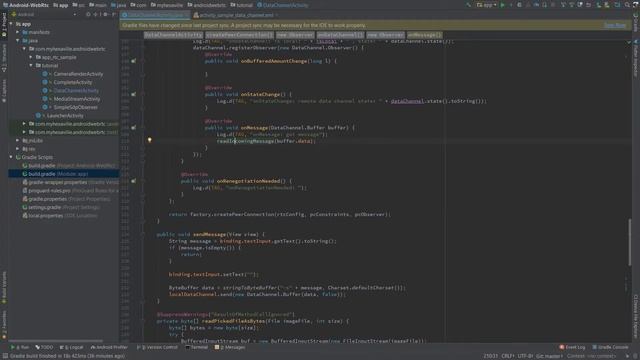 Android WebRTC Sending Images With DataChannel смотреть онлайн