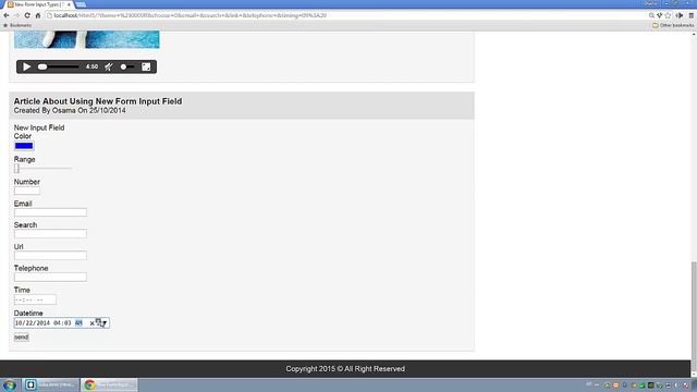 [ Html5 In Arabic ] #20 - Form Input - Time, Date, Month, Week смотреть онлайн
