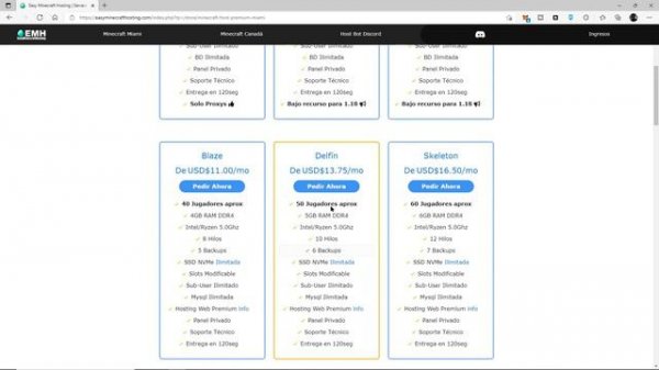 Minecraft Hosting Latinoamérica - EasyMinecraftHosting