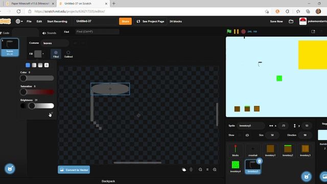 How to make a 2D minecraft game in scratch | scratch beginner tutorial смотреть онлайн
