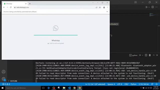 Automate WhatsApp message | Automate WhatsApp with Selenium смотреть онлайн