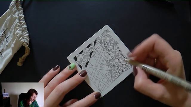 #ZENЭКСПЕРИМЕНТ 002 Один день - одна плиточка в стиле Зентангл® в прямом эфире смотреть онлайн