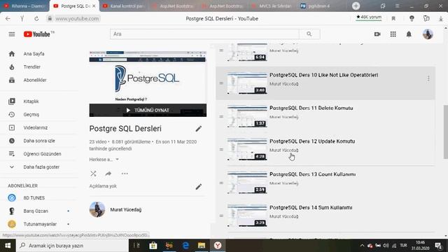 PostgreSQL Ders 26 İlişkiler Alt Sorgular Ve Joinler смотреть онлайн