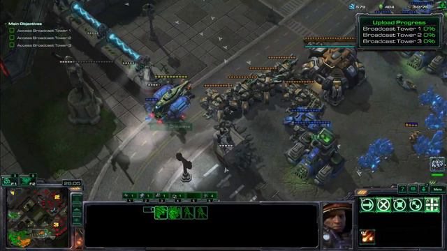 Starcraft 2: WOL 3 Player Coop Evil Tactics :22 Pluto Throwing Media Blitz! смотреть онлайн