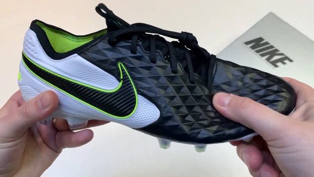 Nike Tiempo Legend 8 Elite FG - Black/White смотреть онлайн