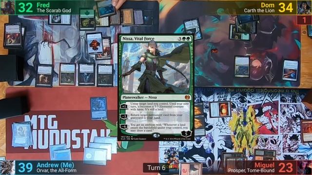 Prosper vs Scarab God vs Carth vs Orvar EDH / CMDR game play for Magic: The Gathering смотреть онлайн