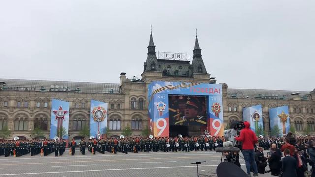 Акапельное пение войск московского гарнизона. 09.05.2019