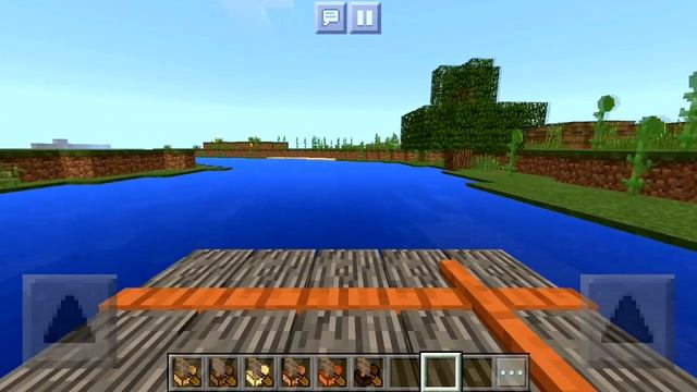 Как сделать плот в Minecraft PE 1.3 без модов? смотреть онлайн