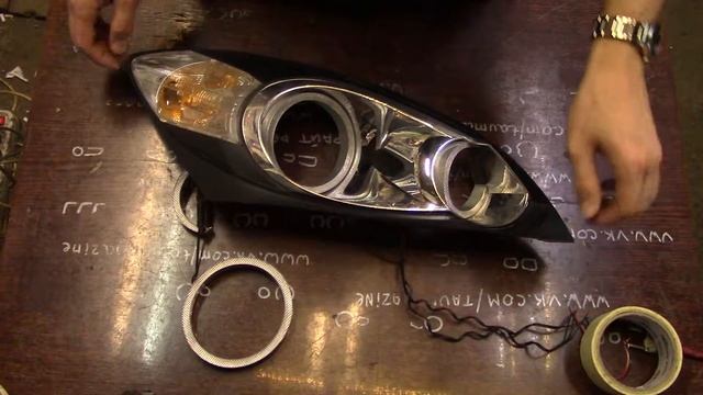 Led Angel Eyes Kia Ceed By TAU Tech  Краткий Обзор