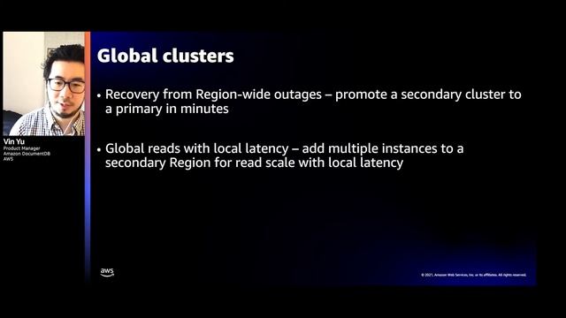 AWS re:Invent 2021 - Amazon DocumentDB deep dive смотреть онлайн