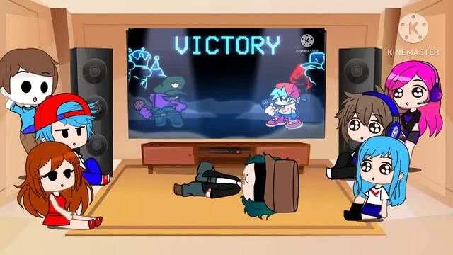 Fnf react to VS Imposter V4 mod part 3! (Gacha club) смотреть онлайн