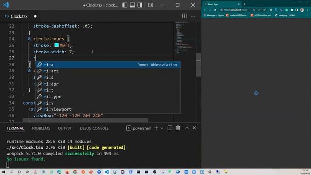 [React] 基于 SVG 的模拟时钟 смотреть онлайн