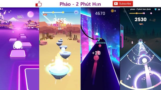 Phao - 2 Phut Hon (KAIZ Remix) - Tiles Hop VS Hop Ball 3D VS Dancing Road VS Beat Roller || EDM Rus смотреть онлайн