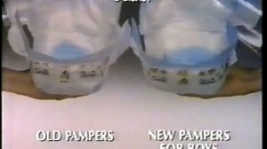 Ultra Pampers ad, 1990