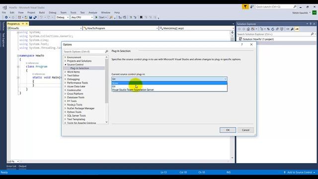Enable git in Visual studio | Enable TFS in visual studio | visual studio tips and tricks смотреть онлайн