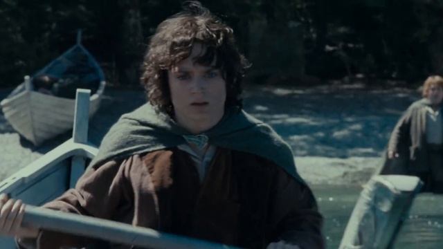 Сэм не позволяет Фродо уплыть одному. HD смотреть онлайн