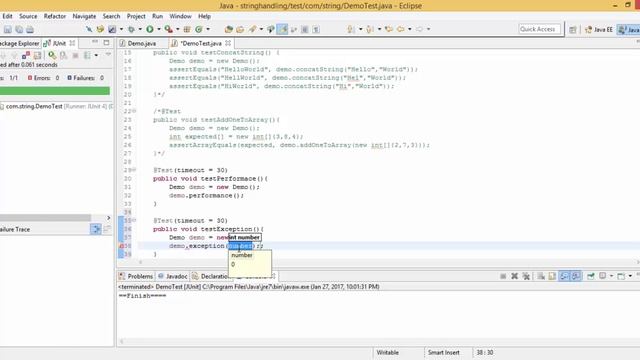 JUnit Tutorial 06 :- Testing Exceptions using JUnit смотреть онлайн