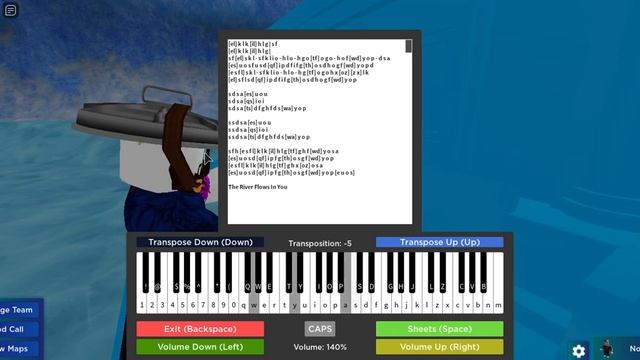 ROBLOX PIANO - The River Flows In You (SHEET IN DESC) смотреть онлайн