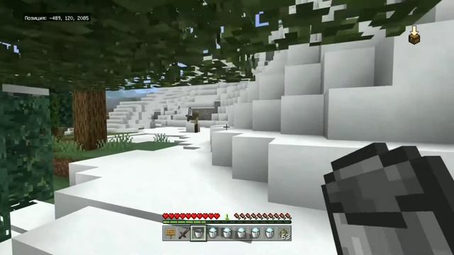 5 Лайфхаков с Рыхлым Снегом в Майнкрафт! смотреть онлайн