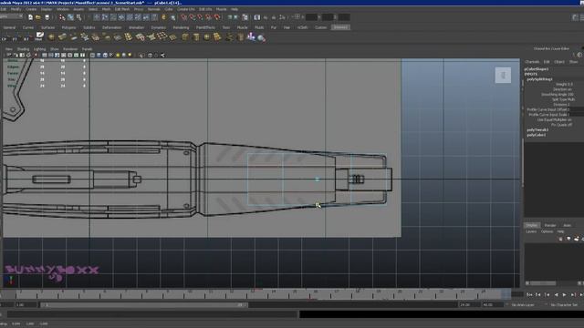 Autodesk Maya Modelling: Mass Effect M8 Assault Rifle Part 1 смотреть онлайн