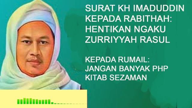 surat kyai imad ke rabithan hentikan ngaku cucu nabi, rumail hentikan php смотреть онлайн