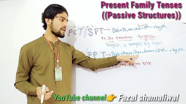 PASSIVE STRUCTURES OF PRESENT FAMILY TENSES. смотреть онлайн