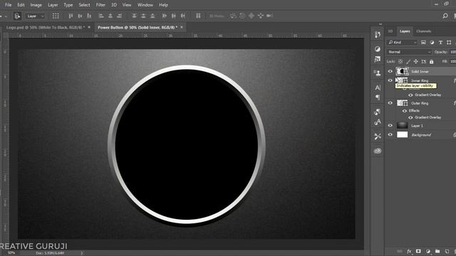 Beautiful Glossy Power Button Photoshop Tutorial смотреть онлайн