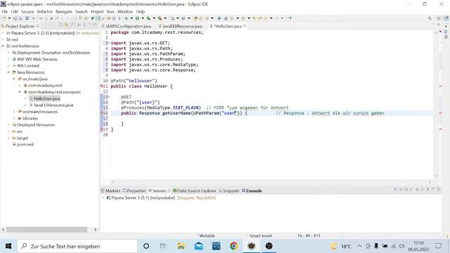 JAX-RS Rest Webservice - Einführung Java EEE смотреть онлайн