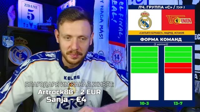 ? LIVE | РЕАЛ МАДРИД - УНИОН БЕРЛИН | Стрим перед матчем | ПРОГНОЗ | Юра Калинов смотреть онлайн