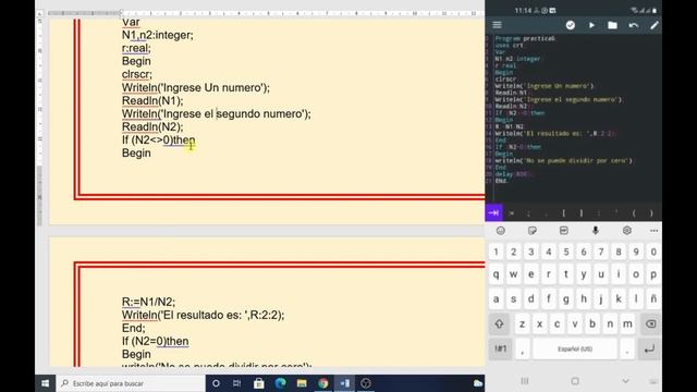 PRACTICA NO. 6 PROGRAMACION EN PASCAL N-IDE //DIVISION смотреть онлайн
