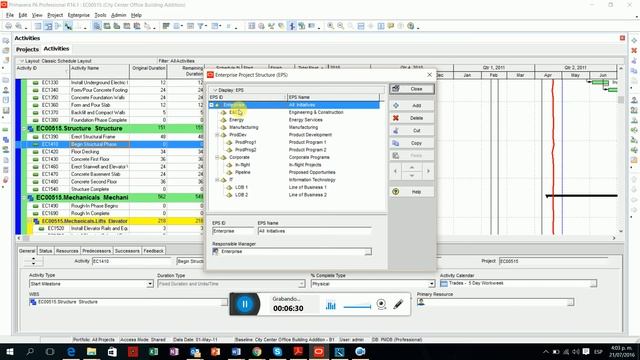 CU01L01: Introducción Curso Primavera P6 R16.1 смотреть онлайн