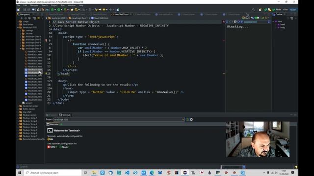 JavaScript Dersleri - Ders : 5 - Nesneler / Sayılar/ Metotlar - Eclipse IDE üzerinde File : 53-6 смотреть онлайн