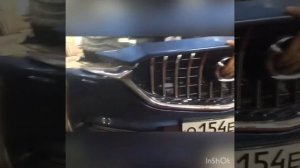 mazda cx - 5 замена передней решетки бампера 2019г.