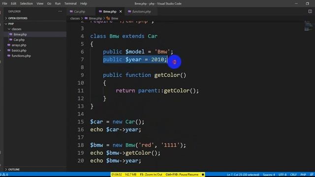 02 PHP Classes and Namespaces смотреть онлайн