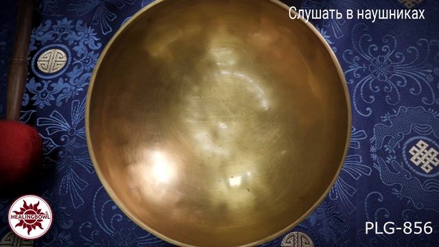 PLG 856 Кованая поющая чаша золотистая / Поющая чаша для йоги и массажа купить смотреть онлайн