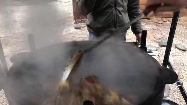 Хашлама из говядины готовим в казане на природе смотреть онлайн