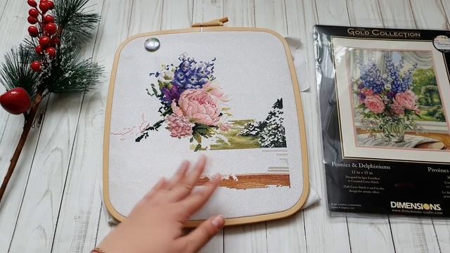 Новогодняя рукодельная неделя. Текущие процессы и подарки. Вышивка крестом смотреть онлайн