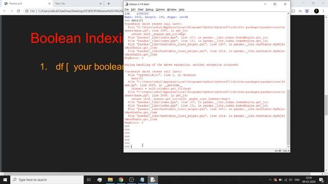 Pandas (Indexing a Pandas DataFrame) for ML | Practical machine learning tutorial with python смотреть онлайн