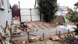 Делаем заезд для автомобиля во дворе. Заезд для авто своими руками.