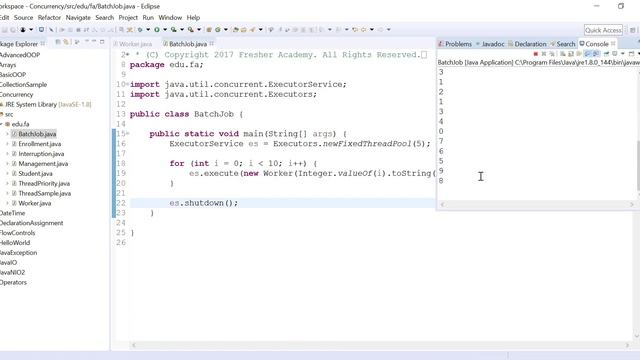 233 ExecutorService Lab смотреть онлайн