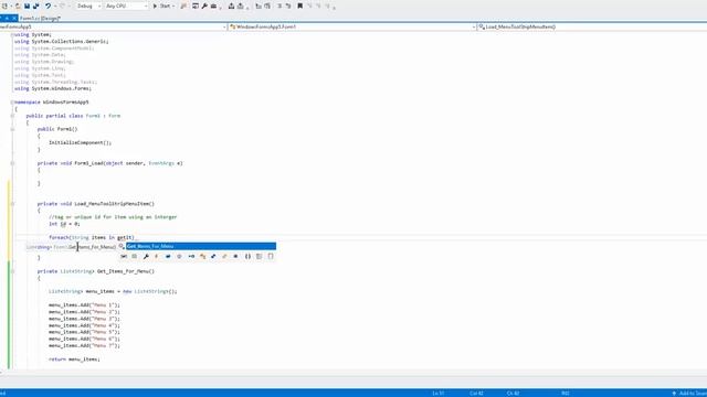 Add Items dynamically to ToolStripMenuItem - MenuStrip смотреть онлайн