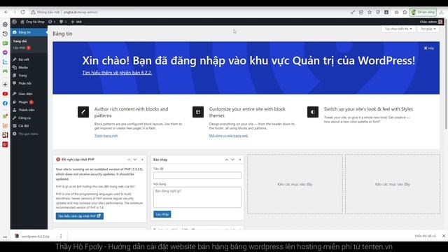 Hướng dẫn cài đặt website bán hàng bằng wordpress lên hosting free từ tenten.vn смотреть онлайн