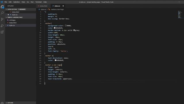 Minimal Landing Page (Pure HTML & CSS Tutorial) смотреть онлайн