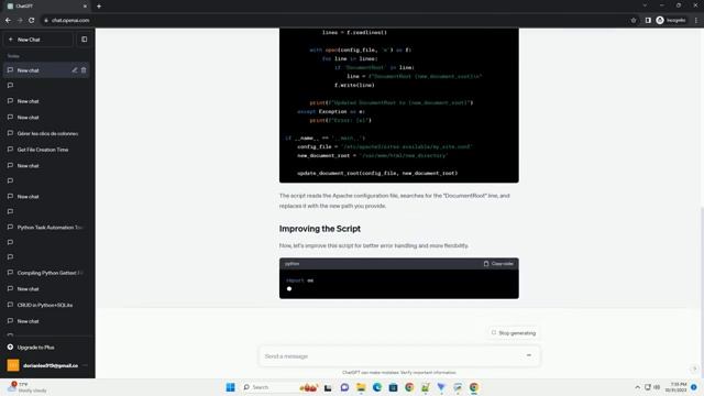 Improving a Python Script that Updates Apache DocumentRoot смотреть онлайн