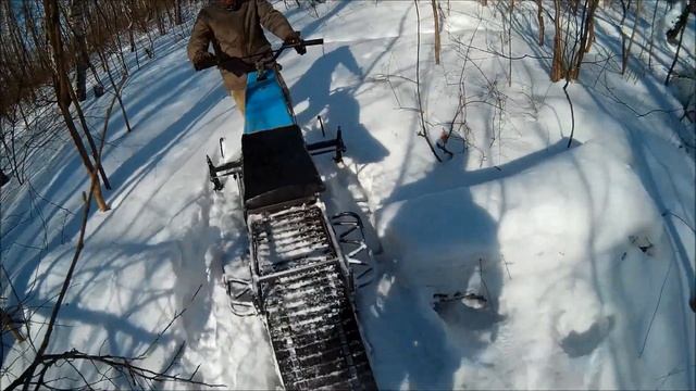 на самодельных снегоходах через лес смотреть онлайн